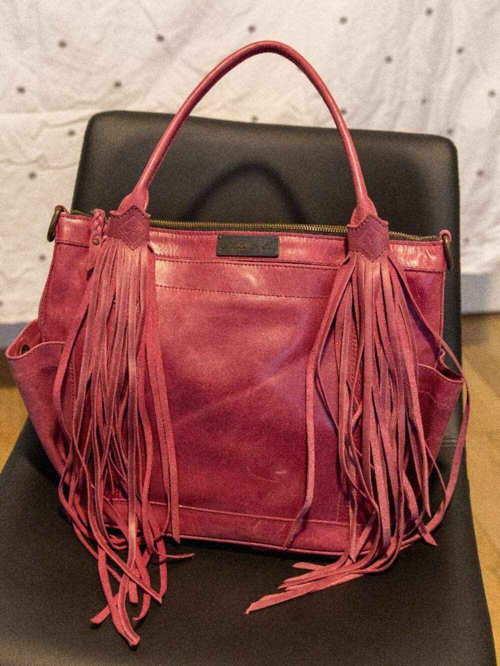 Pink Leather Nena & Co The Perfect Bag - Medium (TMPB) Mexico Collection - Picture 2 of 4
